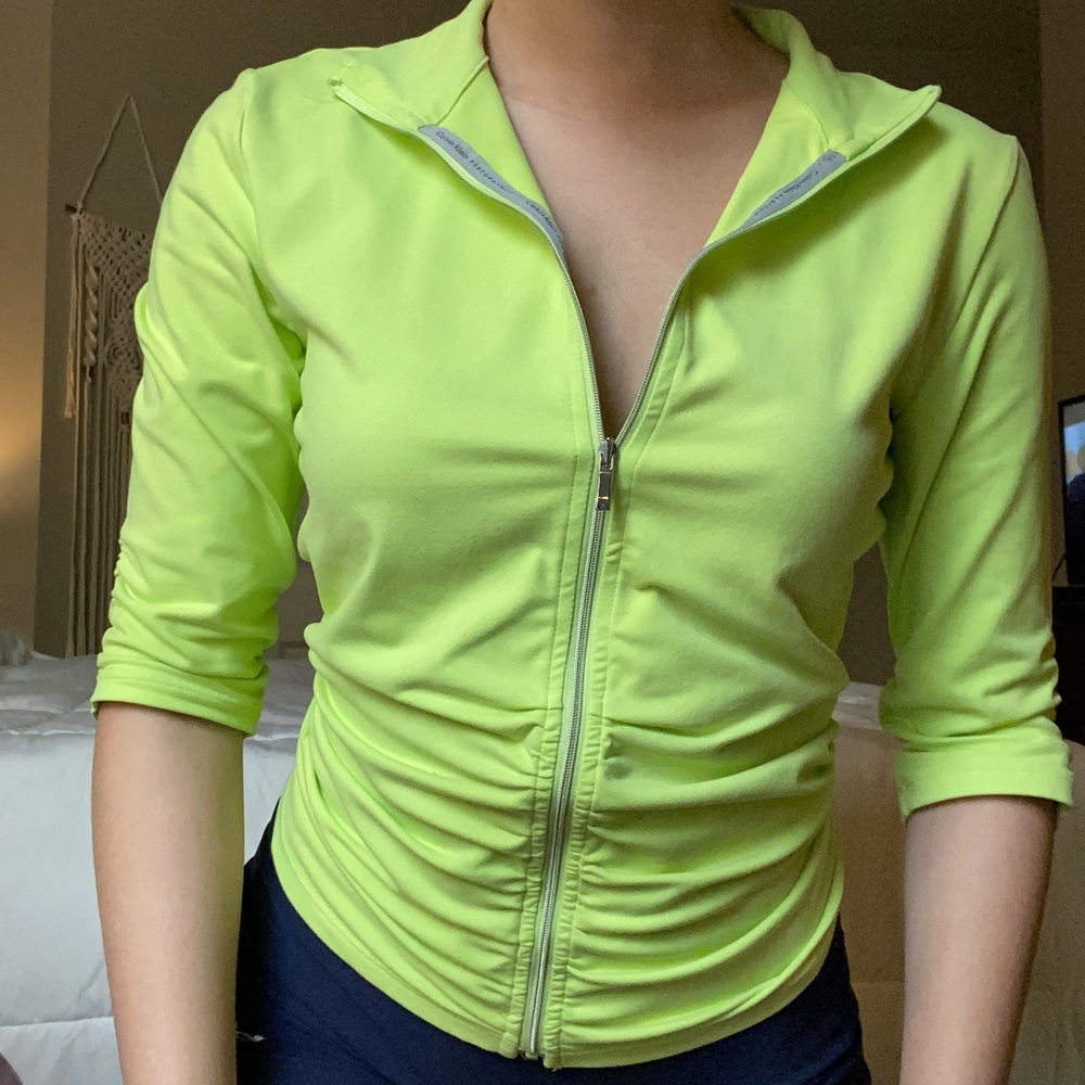 Lime Green Zip Up